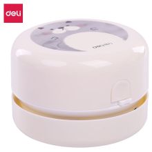 得力 18883 迷你桌面吸尘器 卡通 白色 （单位：个）