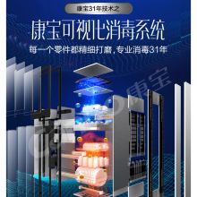 康宝 XDZ100-D1 430*370*1030mm 100L 立式小型 双门消毒柜 黑色（单位：台）