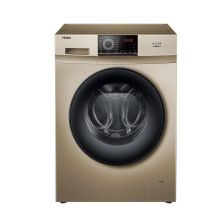 海尔 XQG100-B016G 10公斤 洗衣机 滚筒变频静音 一级能效家用大容量全自动 中途添衣强力洗 巴氏除菌 金色（单位：台）