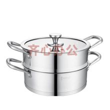 德铂 DEP-375 不锈钢二层复底蒸锅 银色 (单位：个）