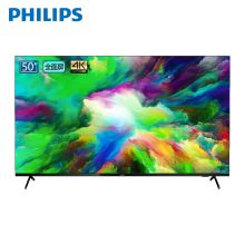 飞利浦/PHILIPS  50PUF7565 4K全面屏 平板电视 金属边框HDR 防蓝光护眼YC 50英寸