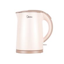 美的（Midea） MK-H415E2J 1.5L不锈钢双层防烫开水壶 浅棕色 (单位:台)