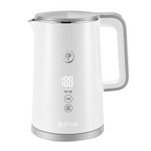 苏泊尔(SUPOR)电水壶 SW-15S65A 1500W 轻音煮水 触控调温 双层防烫 白色