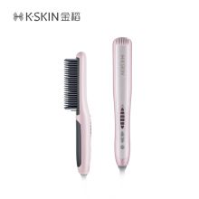 金稻 KINGDOM 直发器 卷发棒 卷直两用 专业直发梳 60S快速直发器 KD388C粉色