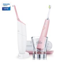 飞利浦 PHILIPS 电动牙刷冲牙器 口腔护理套装粉色款 HX8491/02