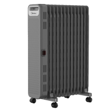 美的/Midea NYX-G1烤火炉油汀13片家用办公室干衣2200W恒温 取暖器 黑色