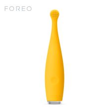 斐珞尔 FOREO 逸萨 ISSA MIKRO智能电动硅胶牙刷 宝宝儿童训练式低频震动声波电动牙刷 柠檬黄