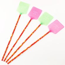 国产 5个/包 大号竹竿方头苍蝇拍 塑料网拍加厚加长（单位：包）