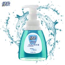 绿伞 300g 滋润护肤易冲洗 抗菌泡沫洗手液 蓝色(单位:瓶)