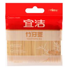宜洁 Y-9892 竹牙签 长约6.5cm 配色 (单位:包)