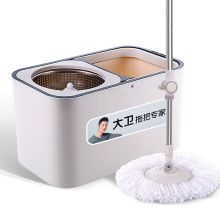 拓朴 D9 拖把杆+2拖把头+榨水桶 免洗清洁拖把套装 （单位：套）