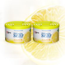 爱家 70g*2盒 沁心柠檬 固体清香剂 除异味芳香剂 空气净化剂（单位：组）