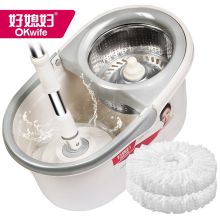 好媳妇 AGW-7400A-1 旋风旋转拖把（钢网） 含2替换头 单位：支