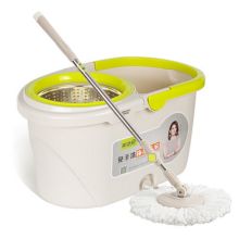美添乐 4个/套 拖布桶套装 免手洗旋转 加强杆+塑料盘 灰色（单位：套）