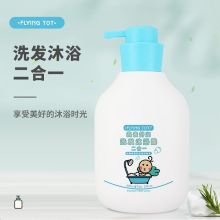 FLYING TOT 飞行托托 燕麦舒润600ml 洗发沐浴露二合一 白色（单位：瓶）