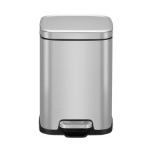 EKO EK9384 9L 干湿分类垃圾桶 砂钢 （单位:个）