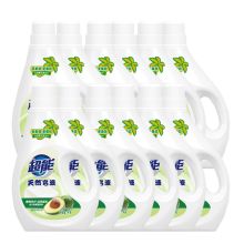 超能 天然皂液1千克牛油果天然植物皂液洗衣液婴幼儿可用适用于机洗手洗新老包装 12瓶（单位：套）