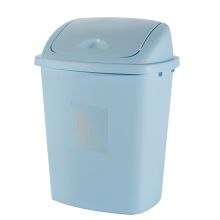 国产 65L 摇盖垃圾桶 烟灰色 70*38.5*50cm（单位：个）