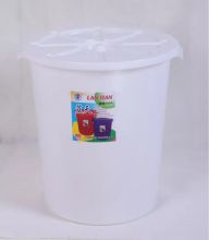 蓝天 120L 带盖塑料桶 白色（单位：个）