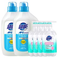超能 2.5kg*2+480g*4 超能APG洗衣液套装 超能APG洗衣液2.5kg*2瓶+APG内衣洗衣液480g*4瓶（单位：套）