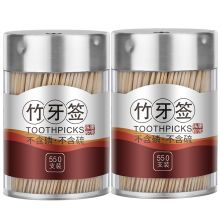 唐宗筷 GY-054 C1901 罐装一次性竹牙签550支*2个装 牙签 (单位：盒）