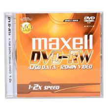 麦克赛尔maxell光盘DVD-RW  2X 4.7G(单片装）单位：个