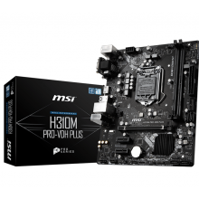 微星 H310M PRO-VDH PLUS 台式电脑游戏办公主板 黑色（单位：个）（成都专供）