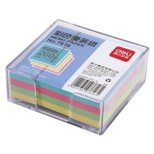 得力 7616 彩色便条纸 91x87mm四色便签纸 260张 带便签盒(单位:盒)