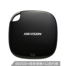 海康威视 HS-ESSD-T100 960G 移动硬盘 USB3.0、typeC 钢琴黑 (单位:个)