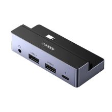 绿联 UGREEN 平板电脑扩展坞 Type-C转HDMI转换器 4合1分线款