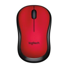 罗技 LOGITECH M220 无线静音鼠标 红黑色