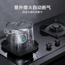 华帝（VATTI）JZT-i10052B（天然气）燃气灶天然气灶双灶具 台式嵌入式 4.5KW猛火家用 钢化玻璃（单位：台）