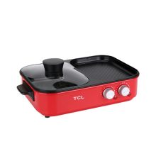 TCL TH-SJ1202  1200w 文武煎涮全能锅 红色 （单位：台）
