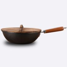 康巴赫 CZQ30A1 30cm 家用铁炒锅锻配实木盖 （单位：个）