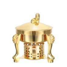 巨博 HGLZP 230*200*17mm 金狮小火锅锅具 酒精炉 金色（单位：个）