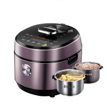 美的（Midea） MY-HT5077P 5L容量IH智能双胆电压力锅 紫色（单位：台）
