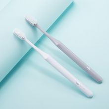 贝医生 22cm 软毛护龈牙刷成人细软毛防出血巴氏牙刷 灰色 （单位：支）