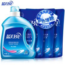 蓝月亮 洗衣液 12斤套装：亮白增艳薰衣草3kg*1瓶 1kg*3袋 单位：套