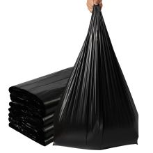 办公易 55*68cm 背心垃圾袋 40个/扎 黑（单位：扎）