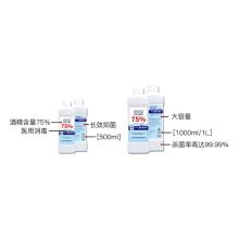 朱氏 75% 500ml 酒精消毒液   (单位：瓶)