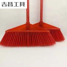 婵筠 扫把王 36cm 5把装环卫扫水户外塑料硬毛扫把 红色(单位：个）