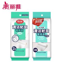 美丽雅 HC016033 滚筒粘纸 100mm×30张×2卷 配色 单位：包