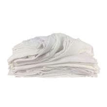 安赛瑞 39810 全棉工业抹布 净重5kg 40×40cm 白色擦机布 吸油棉布 碎布头 碎抹布 擦枪布 (单位：包)