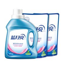 蓝月亮 自然洁净洗衣液组合 自然清香深层洁净护理洗衣液1kg+自然洁净洗衣液袋装500g*2 单位：套