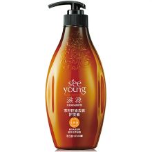 滋源 茶籽控油清屑护发素油性头皮适用 535ml 单位：瓶