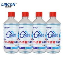 利尔康 500ml/瓶 75%酒精消毒液 4瓶装 (单位:组)