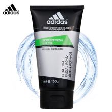 阿迪达斯 男士炭爽洁面膏深层清洁劲透控油 100g 单位：瓶