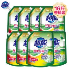 超能 植萃低泡洗衣液鲜艳亮丽 1kg*8 单位：箱