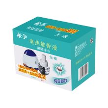 枪手 电热蚊香液无味有导线套装 蚊香液+加热器 单位：盒
