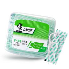 黑人 40支/盒 细滑牙线棒 独立包装（单位：盒）